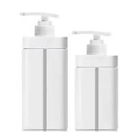 500ml 720ml HDPE Plastic Body Wash Bottle Visible Liquid Level Line Shampoo  Bottle Cosmetic Emulsion Packaging Container