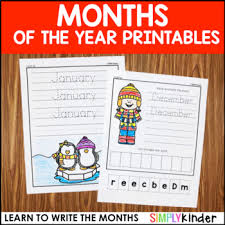 Maybe you would like to learn more about one of these? Months Of The Year Printables By Simply Kinder Tpt