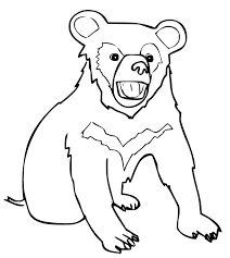 Learn more with these fun american black bear facts. Asian Black Bear Cub Coloring Page Free Printable Coloring Pages For Kids