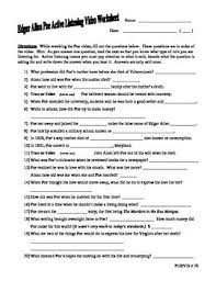 Edgar Allan Poe Active Listening Video Worksheet Active Listening Edgar Allan Poe Reading Worksheets