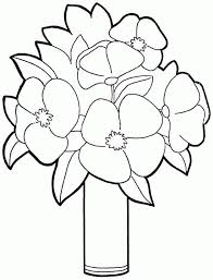 Pictures of flowers to colour. Bouquet Of Flowers Coloring Pages Coloring Home