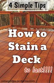 4 Simple Tips On How To Stain A Deck To Last Deck Stain Powerwash Sand Weather Brush Boards Howto Staining Deck Cedar Deck Stain Diy Deck Staining