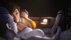 Tracer and Futa Widowmaker enjoying a video - Overwatch - SFM Compile