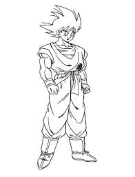 Dragon ball z goku ssj2 commission. Printable Son Goku Coloring Page Anime Coloring Pages