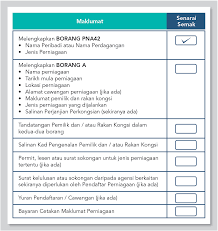 Modal, idea dan kemahiran pengurusan yang terhad menyebabkan perniagaan agak sukar dikembangkan. Smeinfo Senarai Semak Proses Pendaftaran