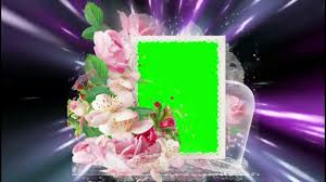 Wedding Video Background Green Screen Flower Frame Chroma Key Video 791 Frame Download Greenscreen Wedding Background