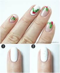 Make your christmas sparkle with these glittered nails. 21 Christmas Nail Art Designs Cherrycherrybeauty