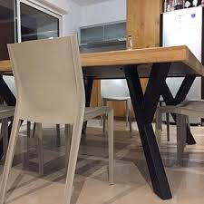 Gambe Da Tavolo Gambe In Acciaio Metallico Tavolo Industriale Fai Da Te Tavolo Recuperato Set Di 4 Si 80 20 Dining Table Table Legs Metal Leg Dining Table