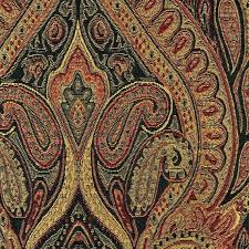 Custom Fabric Shower Curtain High End Designer Waverly Karaj Paisley Onyx 72 X 84 90 96 108 Long S Fabric Shower Curtains Custom Fabric Paisley