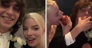 Anya Taylor-Joy Shares Moments Devouring Vampiric Cakes From Her Secret  Wedding With Husband