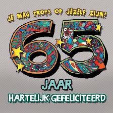 Bol Com Verjaardagskaart 3d 65 Jaar