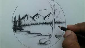 On land or in the sea, in the woods or in the city, beautiful landscape scenes are everywhere. How To Draw Easy And Beautiful Scenery Drawing Of Nature Landscape Sketch Youtube