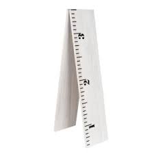 Kate And Laurel White 6 5 Ft Wooden Growth Chart 211752