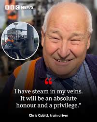 Train driver Chris Cubitt says it's a "dream" to be at the helm of the  Locomotion No 1 replica 🚂❤️