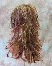 Choppy fringe with chunky burnt copper balayage. Pin On Haircuts For Long Curly