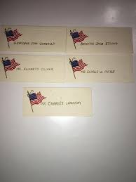 Original table cards from 50th Banquet: Gov. John Connally, Sen. Jack  Strong, Kenneth Oliver, Region IX Executive, BSA, George W Pirtle,  Chairman-Elect Region IX Executive Committee and namesake of scout camp,  Charles