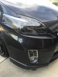for sale black painted headlights foglight setup priuschat black painted headlights foglight
