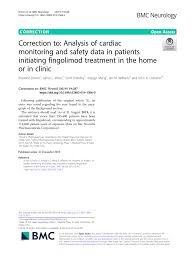 Search for other pharmaceutical & biotech jobs: Pdf Correction To Analysis Of Cardiac Monitoring And Safety Data In Patients Initiating Fingolimod Treatment In The Home Or In Clinic