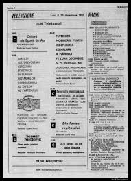 Tvr 1 și tvr 2 (în sistem high definition), tvr 3, tvr internaţional și tvr moldova. Program Tvr1 25 Decembrie 1989 Fulgerica