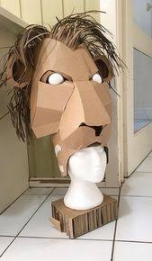 Cardboard Lion Headdress Cardboard Art Cardboard Costume Paper Mache Art