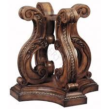 Carved Wood Scrolling Table Base Patas De Mesa Madera Patas De Muebles De Madera Mesas Redondas De Madera