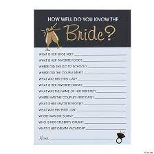 One example of funny wedding advice is for the speaker to warn the bride her husband won't change and to warn the husband that his wife will. Bridal Shower Trivia Game 12 Pc