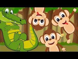 Five Little Monkeys Swinging In The Tree Five Little Monkeys Song Nursery Rhyme With Lyr Five Little Monkeys Song Five Little Monkeys 5 Little Monkeys