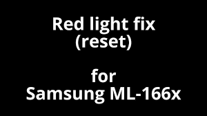طبقًا لإحدى إحصائيات شركة مايكروسوفت المصممة لمجموعة برامج office، فهناك تقريبًا 1.2 مليار شخص يستخدم برامج. Solved Samsung Ml 1660 Ml 1665 Series Reset Red Light Fix Youtube