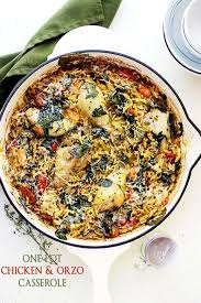 One Pot Chicken And Orzo With Spinach And Tomatoes With Chicken Drumsticks Salt Ground Pepper Olive Oil Bu Easy One Pot Meals One Pot Meals One Pot Chicken