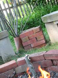 The garden bed was made from these cinder blocks, but we were looking to make the bed itself smaller or even have a couple of beds. Budget Fire Pit From Reclaimed Brick Prodigal Pieces