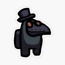Among Us Black Plague Doctor Sticker By Bibli0cinephile Redbubble Anime Stickers Aesthetic Stickers Pop Stickers