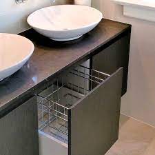You could found another bathroom vanity with hamper better design concepts. Stainless Steel Pull Out Bathroom Laundry Basket For Clothes Storage Tansel Storage