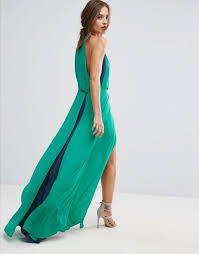 Robe trapèze longue ample coupe. Bcbg Maxazria Robe Longue Bicolore Asos