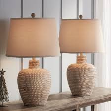99 ($42.50/count) 35% coupon applied at checkout save 35% with coupon. Regency Hill Rustic Southwestern Table Lamps Set Of 2 Dappled Sandy Beige Oatmeal Fabric Drum Living Room Bedroom House Bedside Walmart Com Walmart Com