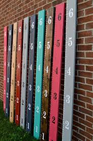 Wooden Ruler Growth Chart Ready To Hang By Shopofsunshine On