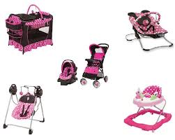 Minnie Mouse Newborn Set Bundle Pink Baby Girl Travel System Play Yard Gift New Baby Gear Girl Pink Baby Girl Newborn Sets