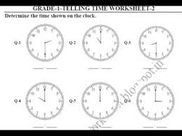 Telling time worksheets are the perfect way to make sure your students understand how to read different kinds of clocks. Grade 1 Telling Time Printable Worksheets Youtube