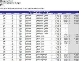 Month 1, month 2, month 3, month 4, month 5, notes: Free Annual Operating Budget Templates Invoiceberry