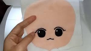 Kpop Plush Doll Tutorial How I Embroider Kpop Doll Face With Basic Sew Doll Tutorial Plush Dolls Diy Doll Pattern
