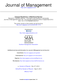 Follow these easy steps to change you are logged out due to an inavlid browser activity. Pdf Change Readiness A Multilevel Review