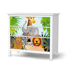 Dschungelzimmer Jungle Room Klebefolie Sticker Tapete Fur Ikea Hemnes Kommode 3 Schubladen Mobel Umgestalten Aufkleber Mo Dschungelzimmer Ikea Schubladen