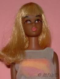 Colors and decorations may vary. Black Francie Barbie Doll Mattel African American 1960s Oxidized Hair Vintage Barbie Dolls Barbie Dolls Vintage Barbie