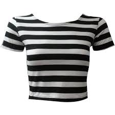 Black And White Crop Top Online Fashion Store New Black White Horizontal Striped Cap Sleeve 175 Uah Liked On Black And White Crop Tops Black And White Tops Online Fashion Stores