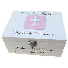 First communion bracelet communion day baptism gift girls | etsy. Personalised Girl First Communion Wooden Keepsake Box With Cross Special Gifts For Goddaughter Granddaughter Daughter Niece Girl First Holy Communion Memory Memories Box