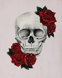 Skull And Rose Skull Painting Skull Art Art Painting Acrylic