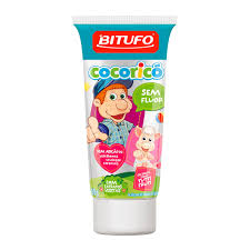 Gel Dental Bitufo Cocorico Sem Fluor Sabor Tutti Frutti 90g