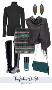 Outfit Idee Herbst Damen Alltag Casual Style Tagliches Outfit Arbeit Flache Schuhe Overknee Stiefel Herbstliche Fa Outfit Outfit Ideen Elegantes Outfit