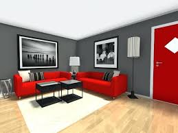 Red and white living room decoration ideas. Red Gray Living Room Designs