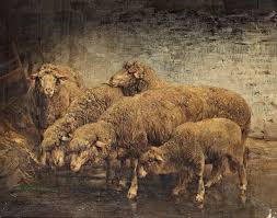 It explains about characteristics of mammals to show how mammals are different from egg laying animals like. Sheep In A Barn By German Heinrich Von Zugel Animals Repro On Canvas Or Paper Ebay Sheep Art Animal Paintings Animal Art