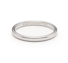 Tiffany Co Item Lucida Wedding Band Ring In Platinum 2mm Wide United States Tiffany Wedding Rings Cool Wedding Rings Heart Wedding Rings